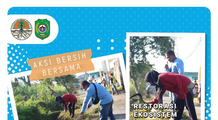 AKSI BERSIH BERSAMA DALAM RANGKA MENYAMBUT HUT RI KE-76 DI KELURAHAN MELAYU