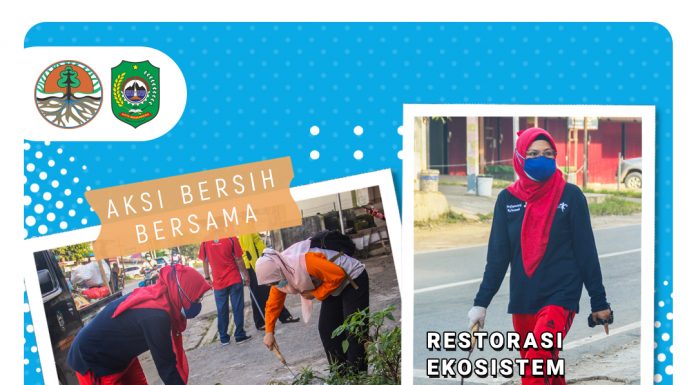 AKSI BERSIH BERSAMA DALAM RANGKA MENYAMBUT HUT RI KE-76 DI KELURAHAN ROBAN